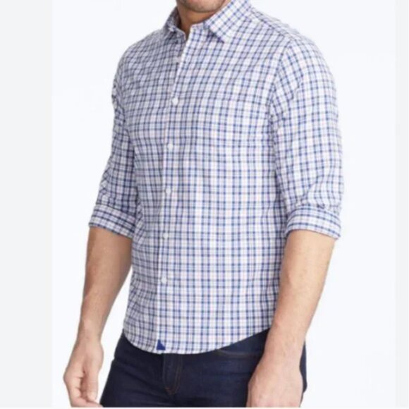 UNTUCKit Wrinkle-Free Performance Dalton Shirt Long Sleeve Button Down Large - Picture 1 of 7